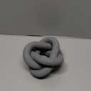 3 Link Wood Knot Decor Rustic Home Dcor Accents Hand Carved Coffee Table Decoration, Boho Chain Link Decoration, Modern Shelf, Rustic Objects for Home Living Room Bedroom(Gray)