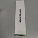 Yecaye TV Cord Hider, 42In Large Cable Hider Black, Wire Covers for 4 Cords, Wire Hiders for TV on Wall, Cable Raceway Concealer, W1.18in H0.6in, Black