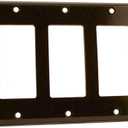 Leviton 80411 3-Gang Decora/GFCI Device Decora Wallplate, Standard Size, Thermoset, Device Mount, Brown (1 Count (Pack of 1), Brown)