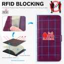 TUCCH Wallet Case for iPhone 17 (6.3") 2025, RFID Blocking 4 Card Holders | Kickstand | Shockproof TPU Shell | PU Leather | Magnetic Closure | Protective Flip Folio Cover | Plum Purple