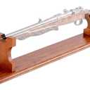 Tabletop Rifle Display Stand, 36" Oak Gun Rack