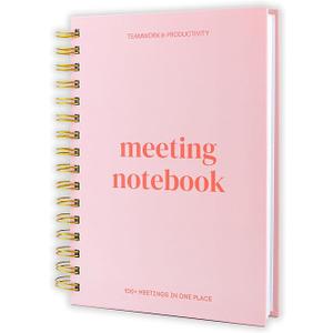 Lamare Meeting Notebook for Work Organization – Perfect Work Notebook for Note Taking, Meeting Planner and Office Supplies for Men & Women