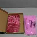 Jingmore 50 Set Cowboy Boot Drink Pouches with Straws Cowgirl Boot Zipper Smoothie Pouches Heavy Duty Reclosable Bag for Western Themed Rodeo Baby Shower Party Decorations (6oz, Pink)