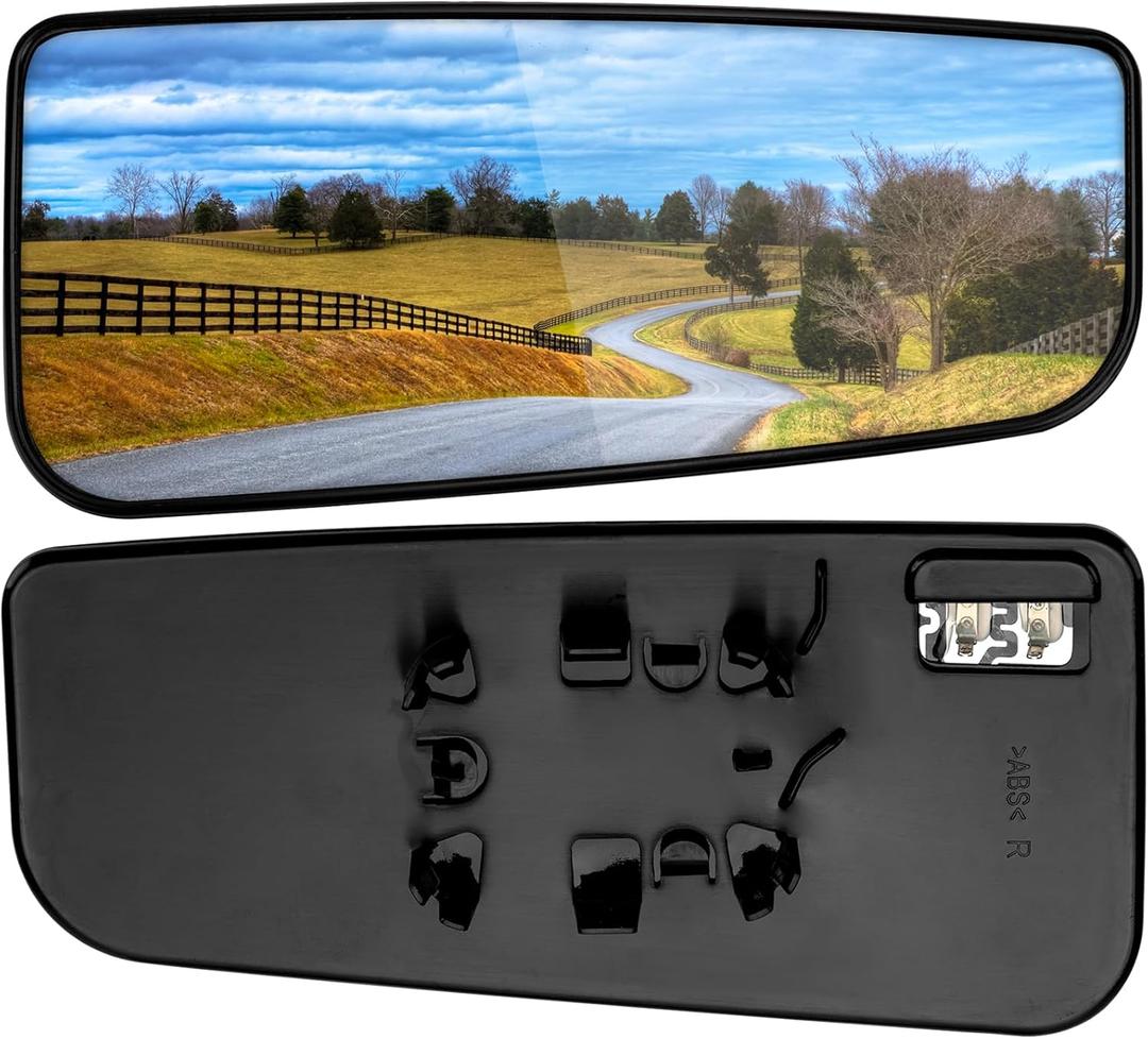 Passenger Side Mirror Replacement for Ford F150 2015-2020, F250 F350 F450 F550 2017-2020 - Lower Tow Mirror Glass, Right Towing Mirrors Glass with Power Heated