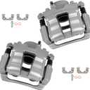 Cciyu Front Left & Right Disc Brake Calipers With Bracket 19B6461S 19B6460S