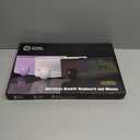 Wireless Keyboard with 7 Colored Backlits, Wrist Rest, Phone Holder, Rechargeable Ergonomic Computer Keyboard with Silent Keys, Full Size Lighted Keyboard for Windows, MacBook, PC, Laptop (Purple)