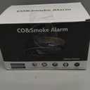 4 Pack Smoke and Carbon Monoxide Detector with Test Button, 85dB Loud Beep, LCD Display, Battery-Operated Smoke Detector Carbon Monoxide Detector Combo for House, Apartment, Kitchen, Garage Use, EXP Date: 10 Years After Installation