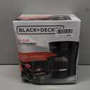 BLACK+DECKER 12-Cup Coffee Maker with Easy On/Off Switch, Easy Pour, Non-Drip Carafe with Removable Filter Basket, Vortex Technology, Black