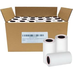Thermal Printer Paper Rolls compatible with Zebra Printer ZQ520, QL420, RW420, ZQ500, P4T  80 Feet Thermal Receipt Paper - 50 Rolls  NOT Label