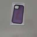 Anqrp Designed for iPhone 15 Translucent Matte Case with Aluminium Alloy Buttons, [Support Wireless Charging] Soft Silicone Slim Anti-Scratch Protective Phone Case Cover, Dark Purple