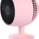 Space Heater,Small Space Heater,1200W Desk Heater for Office,160 Lateral Auto Oscillating,3 Gears Adjustable,PTC Ceramic Heating,Tip-over & Overheat Protection,Fast Heating, Hot And Cold Air Pink