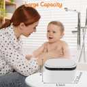 Baby Wipe Warmer, Wet Wipe Warmer 5 Modes of Temperature Heating Control Dual Heat for Baby's Comfort Large Capacity Wipes Dispenser Diaper Wipe Warmer with Night Light