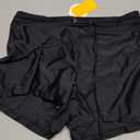 Tournesol Women's Swim Shorts High Waisted Bathing Suit Bottoms Swimsuit Tankini Boy Shorts with Liner (Large, Black)