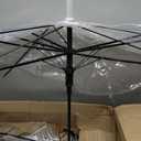 1Umbrella Wedding Style Stick Umbrellas Large Windproof Bubble Umbrellas Rain Umbrellas with J Hook Handle for Bride Groom Gift