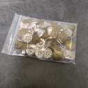 Syhood 80 Pcs Metal Buttons Mixed Vintage Style Buttons Antique Silver and Bronze Color Flower Round Button for Crafts Sewing DIY Decorations