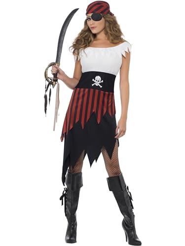 Smiffys Women Pirate Wench Costume Black , XL