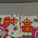 Lilwemen 3 Pieces Robot Party Tablecloth Decorations, Robot Theme Tablecovers, Robot Birthday Party Table Cover for Boys Girls Kids