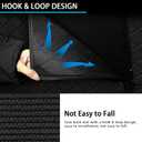 Cargo Mat Compatible with 2025 2021-2024 Toyota Sienna (with Spare Tire) - Custom Fit PU Leather Cargo Liner and Backrest Protector- All Weather Full Coverage Waterproof Trunk mat for Sienna