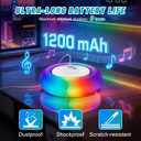 2 Pack Floating Pool Lights with Bluetooth Pool Speaker, 2-in-1 RGB Pool Lights, IP68 Waterproof, 360 Hi-Fi Sound for Pool, Hot Tub and Outdoor Parties