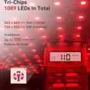 26" x 13" Red Light Therapy for Body - 660nm Red & 850nm Near Infrared NIR, Tri-Chip 1089 LEDs Therapy Mat