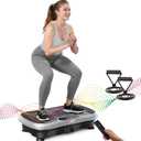 AXV Vibration Plate Fitness Platform Exercise Machine Vibrating Shaking Full Body Shaker Workout Vibrate Stand Shake Board Sport for Weight Loss Fat Burner for Gym Home Office