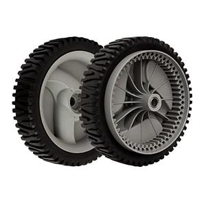 Set of 2 Mower Front Drive Wheels 583719501 for Craftsman Husqvarna 194231X460 401274X460 Oregon 72-344 (Grey)