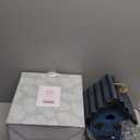 Bird House for Outside, Resting Place for Birds, Hanging Natural Wooden Bird Nest, Bluebird House Handcrafted Hut (Blue)