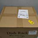 SNTD Dish Drying Rack, Expandable Dish Rack for Kitchen Counter, Metal Dish Drainer with Utensil & Cup Holder 13.8"-22.6" L x 12.1" W (Black)