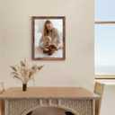 14x19 Picture Frame, Classic Brown Poster Frame, 1 Pack | for Horizontal or Vertical Wall Mounting, for Photos, Artwork; Fits Home, Office & Gallery Wall Decor