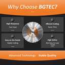 Power Saw Segmented Diamond Blades,BGTEC 1pc 4" General Purpose Dry or Wet Cutting Disc for Concrete Stone Brick Masonry