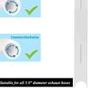 Sliding Door Air Conditioner Kit with Coupler for 5.9 Exhaust Hose,Portable Air Conditioner Sliding Door Vent Kit with 2pack 3m Sealing Tape Max Adjustable Length 95 Inch