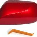 Left Side Mirror Cover Cap Compatible with Camry 2018-2023, Red color Rearview Mirror Cover Cap (Only Fit for Singal Light Type)