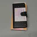 Toycamp for Samsung Galaxy S21 FE Wallet Case with Wrist Strap - Leather Flip Folio Cover with RFID Blocking 4 Card Slots Galaxy S21 FE 5G Cute Aesthetic for Women Lady, Black Sun Moon