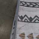 Area Rug for Living Room 9x12: Large Washable Boho Moroccan Rugs Geometric Neutral Rug, Non-Slip Foldable Morden Farmhouse Indoor Floor Carpet for Bedroom Dining Table Home(Brown Green,9'x12')