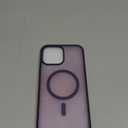 SUPFINE Magnetic for iPhone 13 Pro Max Case (Compatible with MagSafe) (Military Grade Drop Protection) Translucent Matte Shockproof Phone Cover,Dark Purple