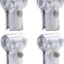 KINNAN 1-5/8 X 1-5/8 End Rail T Clamp,Chain Link Fence Parts,Galvanized Steel T Clamp for 1-5/8" OD Pipe, Heavy Duty, Bolts & Nuts include 4 Pcs