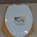 Bemis 1500EC 464 Dresden Blue Elongated Molded Wood Toilet Seat with Easy-Clean & Change Hinge, 1 Pack