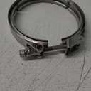 5.00" V Band Clamp Stainless Steel Quick Release Turbo Exhaust V-Band Clamps for Flange, Downpipe, Exhaust Pipe