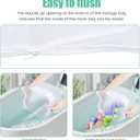 2Pcs Bath Toy Storage Polyester Toy Organizer Wall Mounted Breathable Leaky Mesh Bag Easy to Install Large Capacity Toy Mesh Bag Easy to Clean Toy Organizer Suitable for Bathrooms