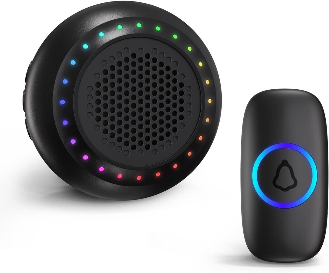 Wireless Doorbell Classroom Doorbell for Teachers Waterproof Button 1000Ft Range 130dB Adjustable Volume 48 Chimes for Home Classroom Office Kids Room