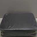 KIMI HOUSE 2 Pieces Black Indoor & Outdoor Chair Cushion, Boat Canoe Kayak Seat, Stadium Seating for Bleachers, Best for Camping, Bleachers, Sports Events