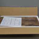 QEEIG Floating Shelves for Wall 23.6" Long - Wall Mounted Shelf Bathroom Kitchen Living Room Bedroom Farmhouse Home Decor Display Bookshelf Large 23.6 x 9.3 inch Set of 2, Rustic Brown (008-60BN)