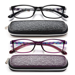 EYEURL Reading Glasses for Women-Blue Light Blocking For Women-2 Pack Computer Readers 2.25 Spring Hinge Anti UV Ray/Eye Strain/Glare Eyeglasses (Black+purple)