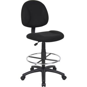 Boss Office Products Ergonomic Works Drafting Chair without Arms in Black