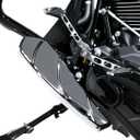 Motorcycle Floorboards Footpegs Shifter Peg Pedal Kit Compatible With For Harley Touring Softail Street Road Glide FLTR FLHX (Chrome)
