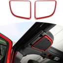 RT-TCZ for Wrangler JK Roof Speaker Cover Frame Trim for Jeep Wrangler JK JKU 2015 2016 2017 Red Interior Accessories 2pcs