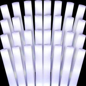 Liliful 100 Pcs Glow LED Cheer Sticks Light up Glow Sticks Wedding Wand for Birthday Wedding Bridal Shower Raves Carnival Concert Glow in the Dark Party Favors Supplies(White) Liliful 100 Pcs Glow LED Cheer Sticks Light up Glow Sticks Wedding Wand for Birthday Wedding Bridal Shower Raves Carnival Concert Glow in the Dark Party Favors Supplies(White)