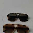 livho Trendy Polarized Square Aviator Sunglasses Women Men Square Eyewear Frame, Retro Sun Glasses for Women Men 2025 Shades