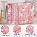 anfie Weighted Blanket Kids(48"x72" 10lbs) Weighted Blanket Cooling Blanket for Sleeping,Throw Size Breathable Blanket with Premium Glass Bead(Pink Unicorn)