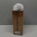 Geelin Rotating Countertop Display Kit with 16 Peg Hooks Four Sided Pegboard Spinner Organizer 4 x 4 x 12 Inches Retail Display Racks Revolving Metal Countertop for Keychain Supplies(White)